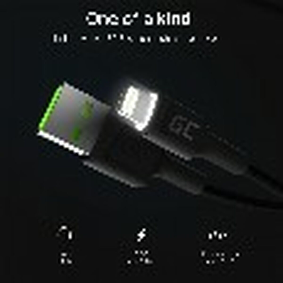 Lightning-Kabel Green Cell KABGC12 Svart 2 m
